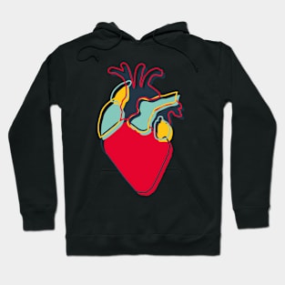 Minimalist Line Heart Hoodie